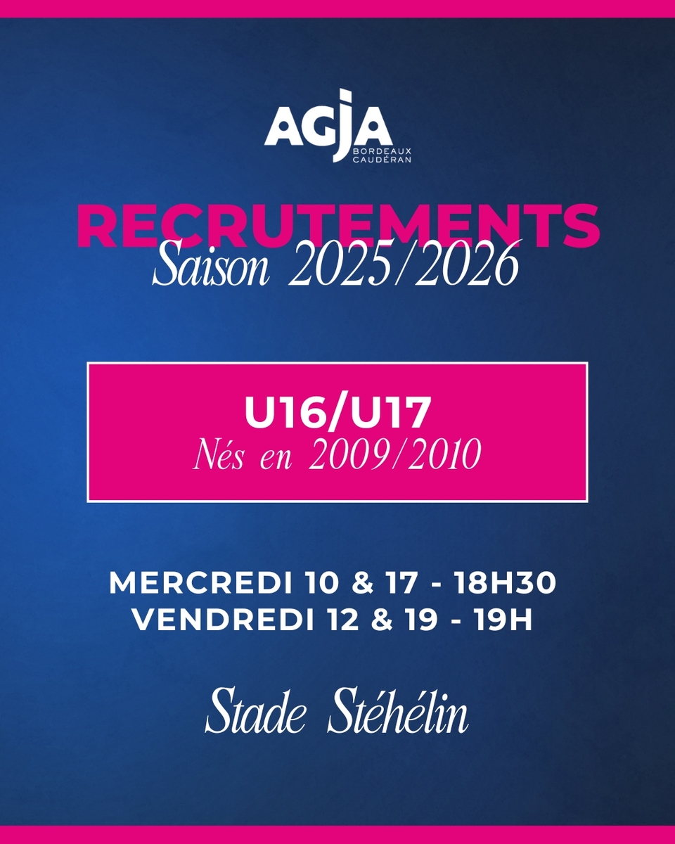 RECRUTEMENTS U16/U17